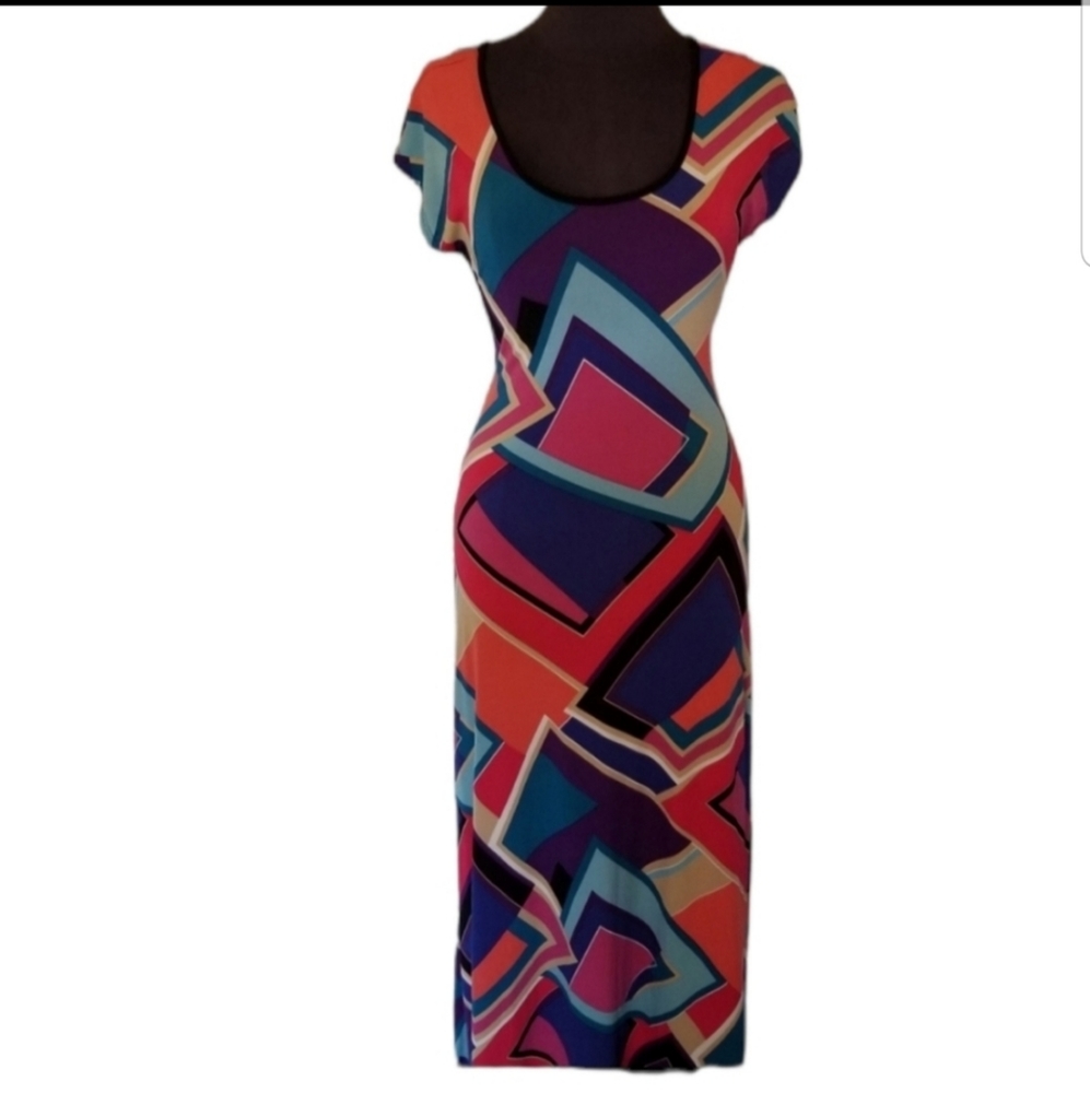 Bailey Blue Maxi Dress Size Medium Artsy  New